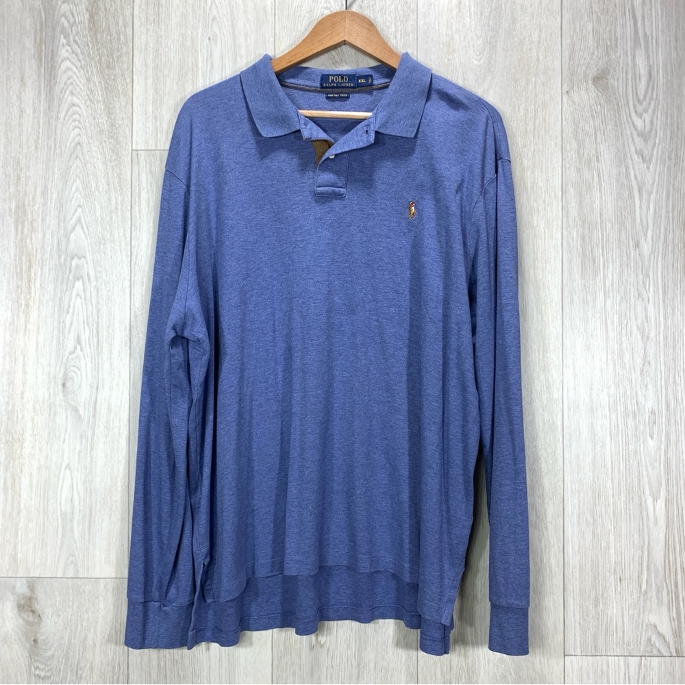 Polo Ralph Lauren pima soft touch long sleeve polo shirt men's size XXL